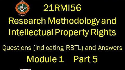 VTU, 21RMI56, Research Methodology & IPR, Question & Answer, Finding & Solving a Worthwhile Problem