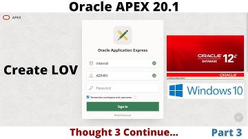 Oracle APEX 20.1 | Create LOV 8K