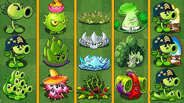 PvZ 2 Discovery - All Plants Evolution NOOB - PRO - HACKER - GOD.
