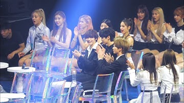 [방탄소년단(BTS) 인기상 소감 VCR] ITZY,TXT Reaction @190801 MGMA [4k Fancam/직캠