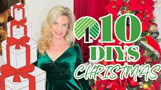 🎄10 DIY DOLLAR TREE CHRISTMAS DECOR CRAFTS GIFT WRAP~I Love Christmas ep 28 Olivias Romantic Home