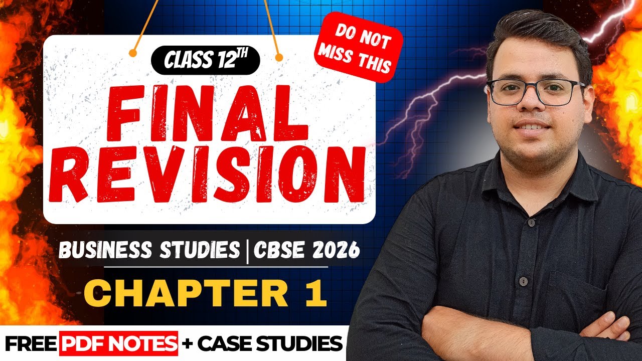 One Shot Revision | Buisness Studies | Class 12 - YouTube
