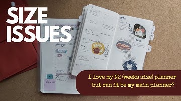 SIZE ISSUES | I LOVE MY N2 STERLING INK COMMON PLANNER BUT CAN IT BE MY MAIN PLANNER?