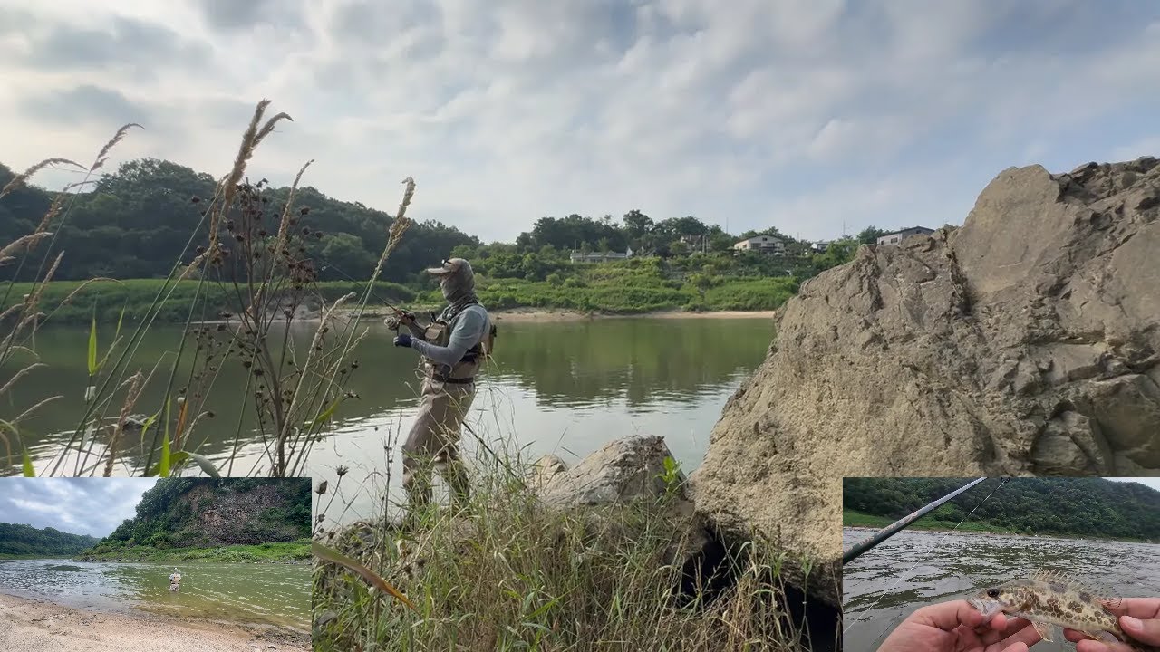 한탄강 궁신교 좌상바위  쏘가리낚시 7월9일