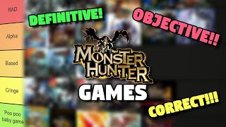 The DEFINITIVE and OBJECTIVE Monster Hunter Games Tier List (That is CORRECT)