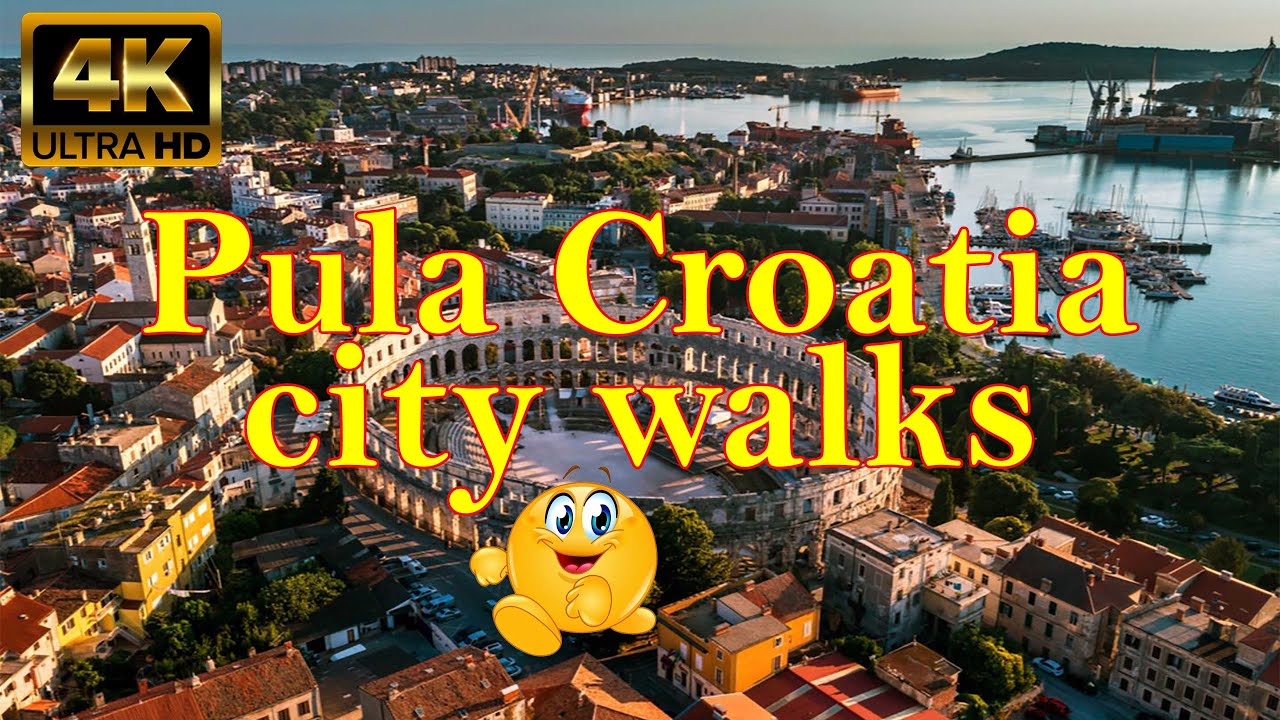 Pula Croatia city walks 2023. Outdoor Travel