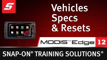 Oil Specs & Resets: MODIS Edge™ (Pt. 12/13) | Snap-on Training Solutions®