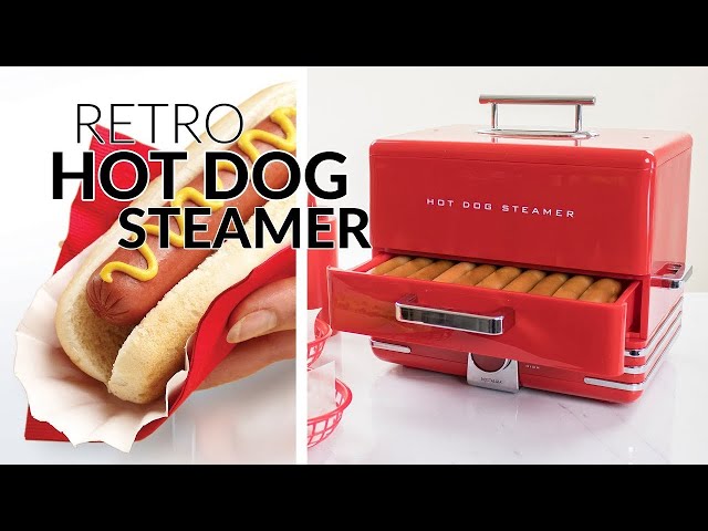 Nostalgia Hot Dog Steamer ,Aqua