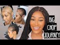 GLUEING MY WIGS MADE ME SHAVE MY HAIR - MY BIG CHOP JOURNEY - FT WIG FIX