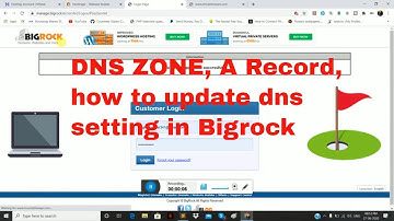 DNS ZONE, A Record, how to set dns setting in Bigrock