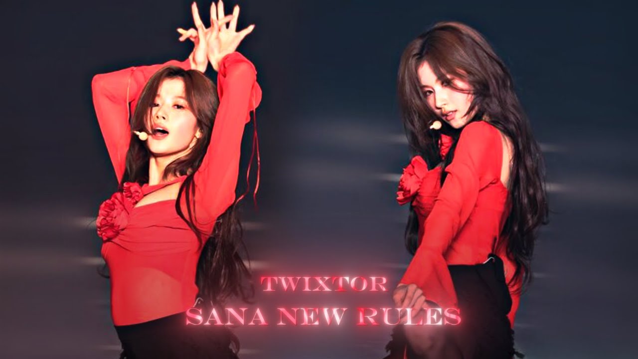 Twice Sana "New Rules" solo stage fancam twixtor clips 4k