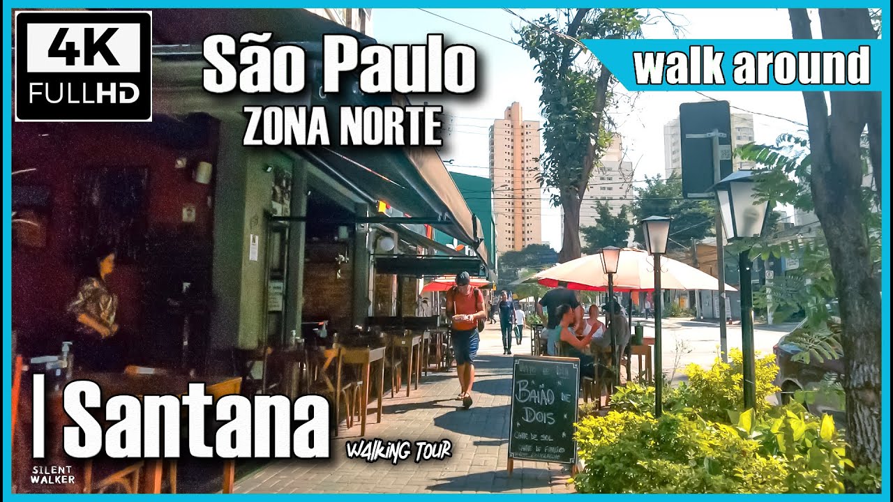 [4K] Santana Zona Norte de São Paulo | Sao Paulo walking tour | 