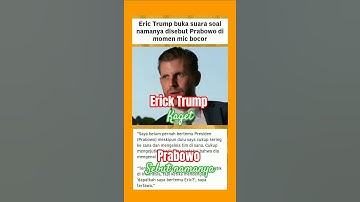 Prabowo calls Erick #shortsviral #fyp viral #shorts #prabowosubianto #ericktrump
