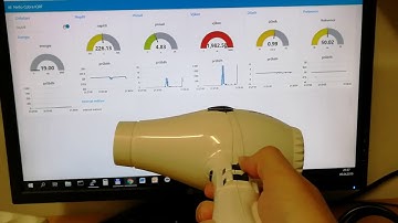 Electricity consumption values of smart power socket displayed in real time