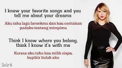 You Belong With Me - Taylor Swift (Lyrics video dan terjemahan)  - Durasi: 3.49. 