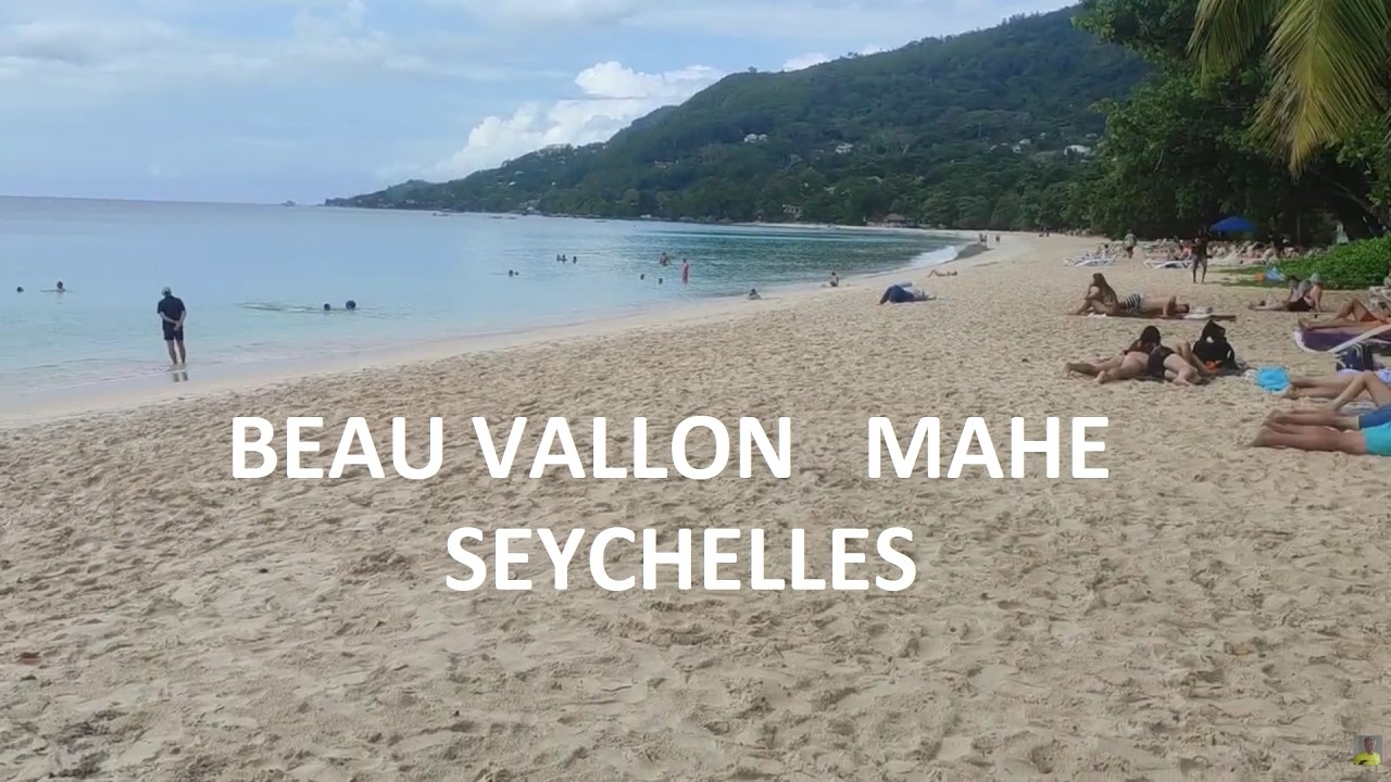 Beau Vallon , Walking tour from the bus stop to the beach. Mahe ,Seychelles