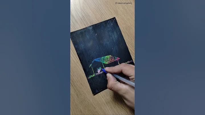 Magical painting using oilpastels and poster colour ✨#shorts - DayDayNews