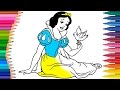 Çizgi Film ve Masal Karakteri Pamuk Prenses boyama sayfası | Minik Eller Boyama Kitabı