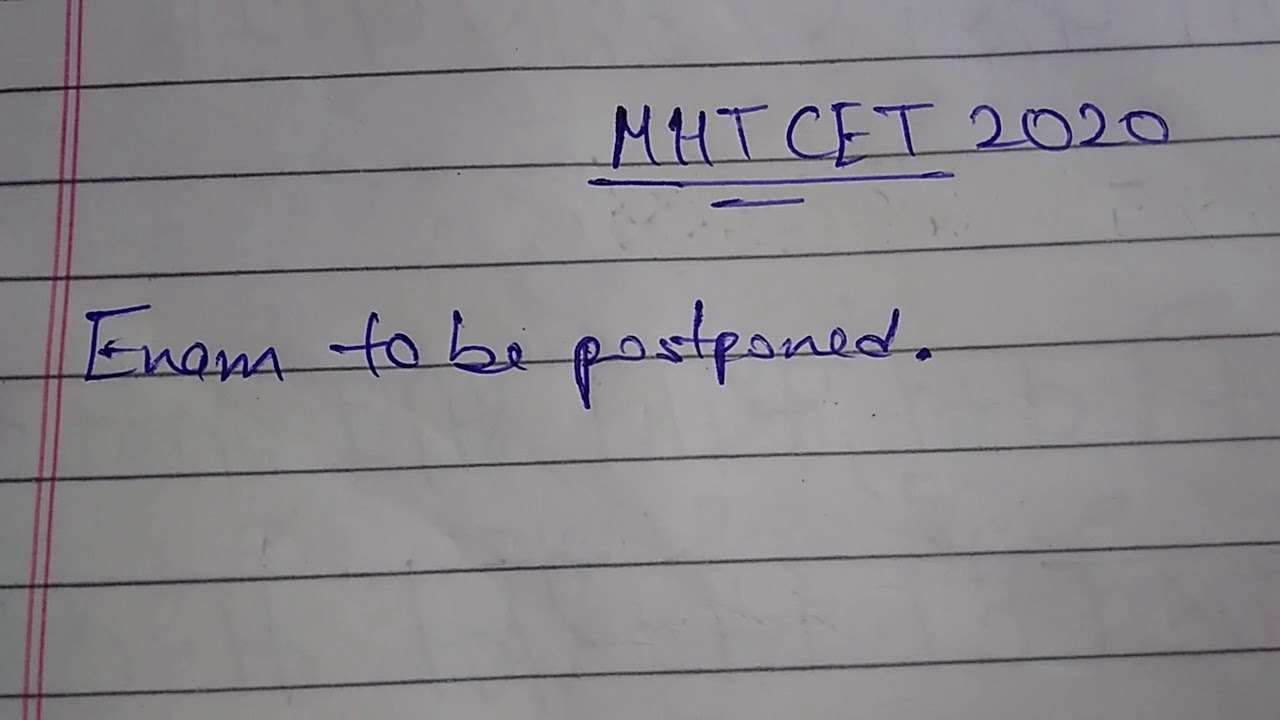 MHT CET 2020 to be postponed?? || mhtcet entrance exam 2020 postpone doubt