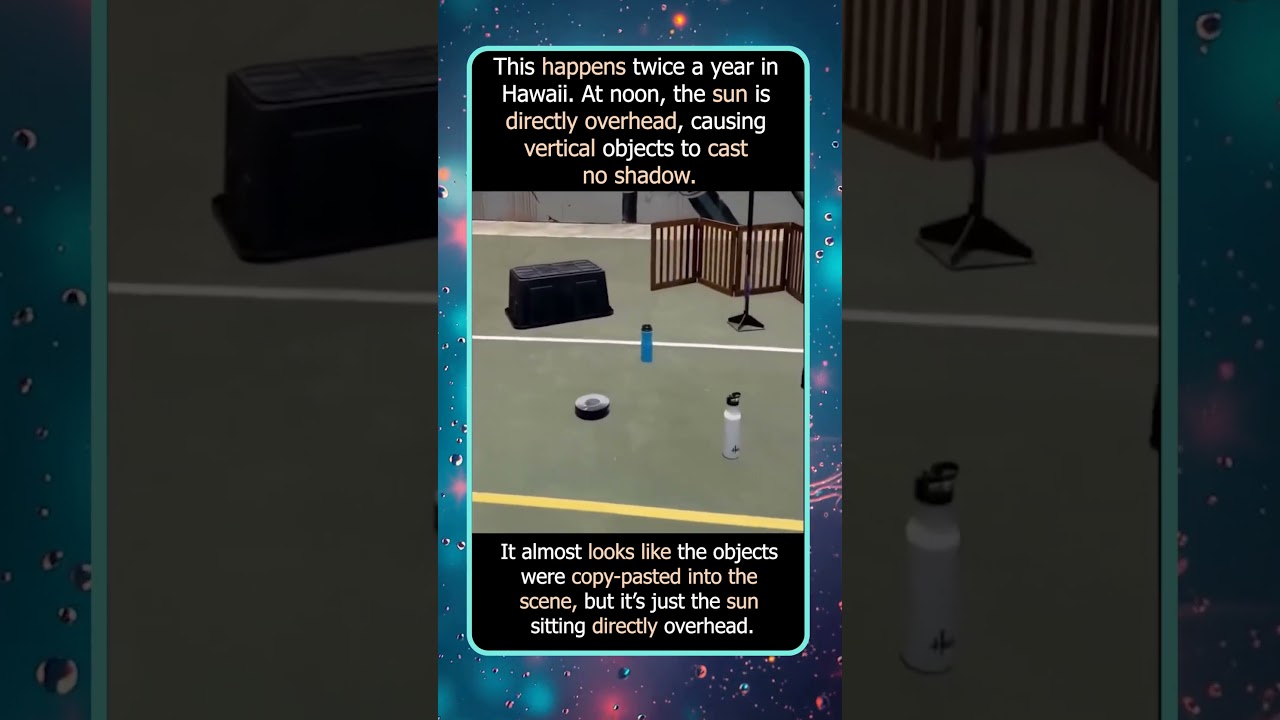 Objects Look Copy-Pasted During Zero Shadow Day