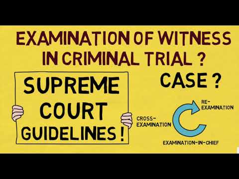 Examination of Witness in Criminal Trial and Evidence Act ( Recent Case Law ) Section 231(2) CRPC