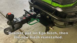 Ego Z6 Zero Turn with Big League Grass Striper Kit