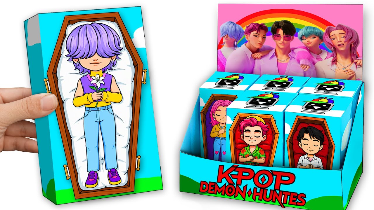 💖Paper DIY💖 Unboxing MYSTERY SAJA BOYS Blind Box🎵️ Open ALL KPOP DEMON HUNTERS Funny Boxes