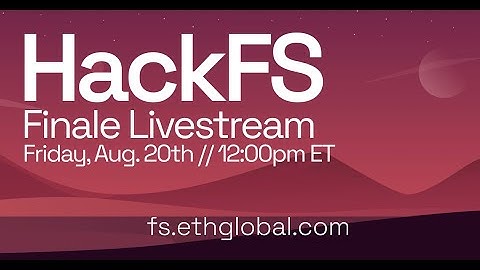 HackFS 2021 Finale
