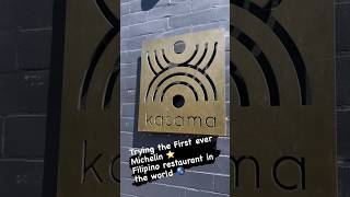 The first Michelin star Filipino restaurant in the world