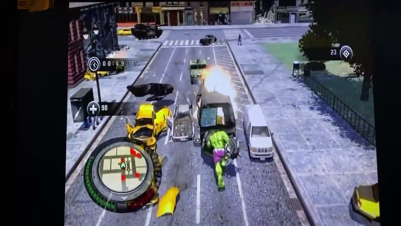 The Incredible Hulk 2008 Video Game: Mini-Game: Not-so-Friendly Fire