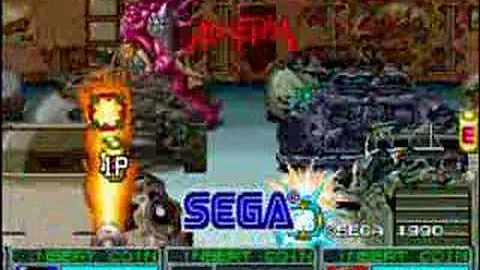 Alien Storm- attract mode (arcade version)