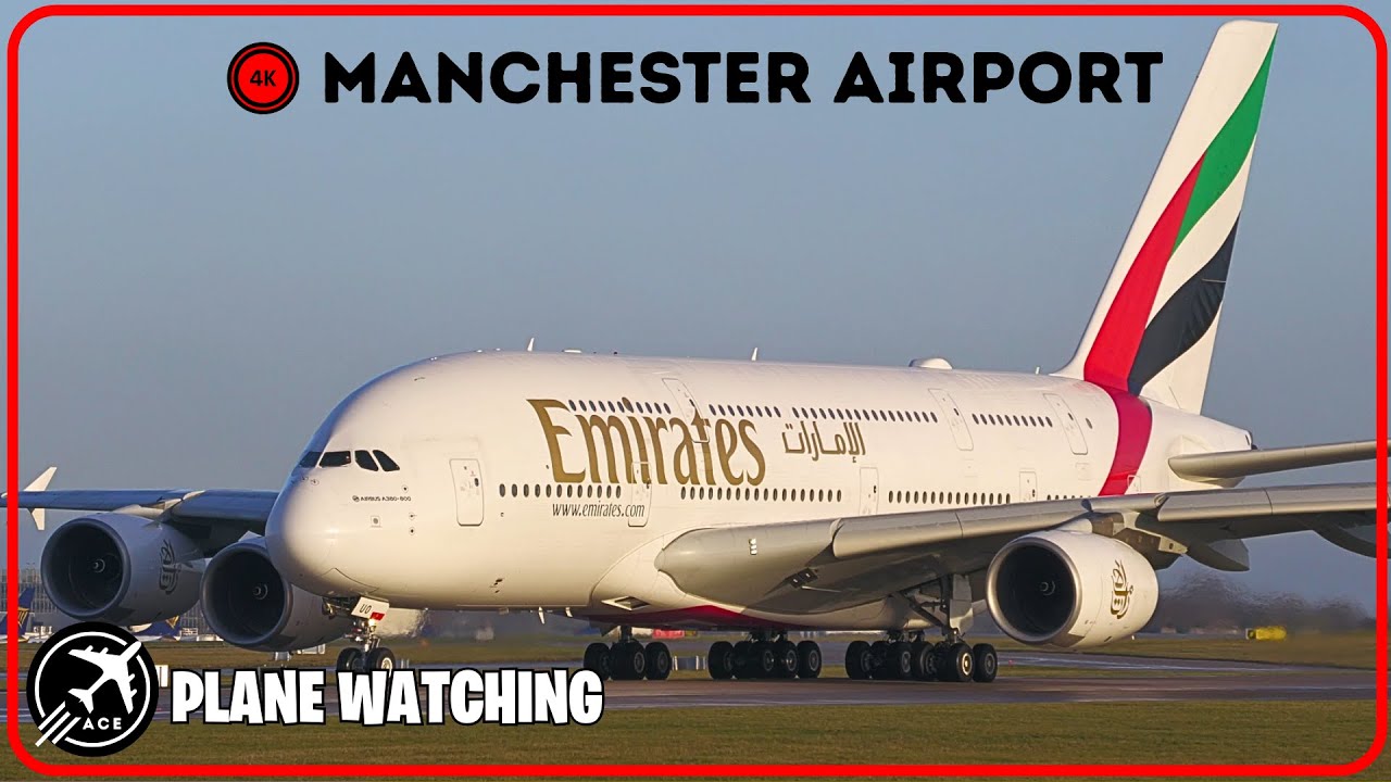 🔴 Plane Watching at Manchester Airport ⭐✈️❤️