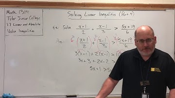 1.7.6 Linear & Absolute Value Inequalities – Solving Linear Inequalities, Part 4