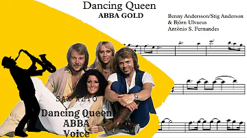 Dancing Queen - Abba Gold Sheet Music Alto Sax 🎷Voice🎷