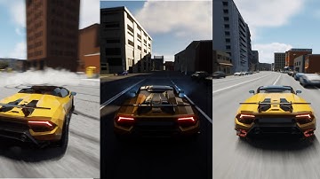 Unreal Engine 5: car game PHYSICS demonstration (wip) - #devlog 9