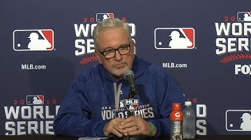 WS2016 Gm3: Maddon discusses shutout loss in Game 3