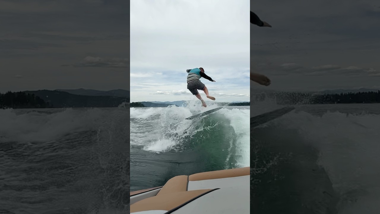 WAKE SURFING TRICK-540 Bigspin 