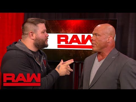 Kevin Owens hides from Braun Strowman in Kurt Angle's office: Raw, July 9, 2018