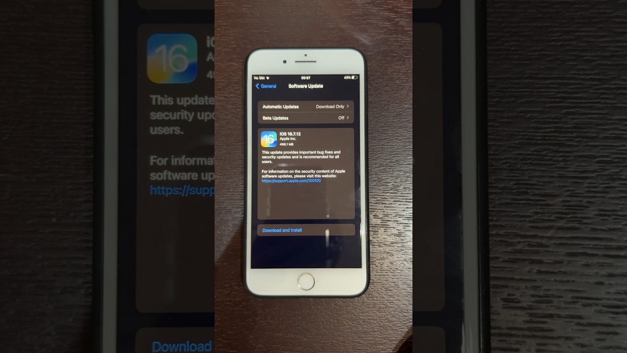 iOS 16.7.12 on iPhone 8 Plus #shorts #iphone8plus #ios16 - YouTube