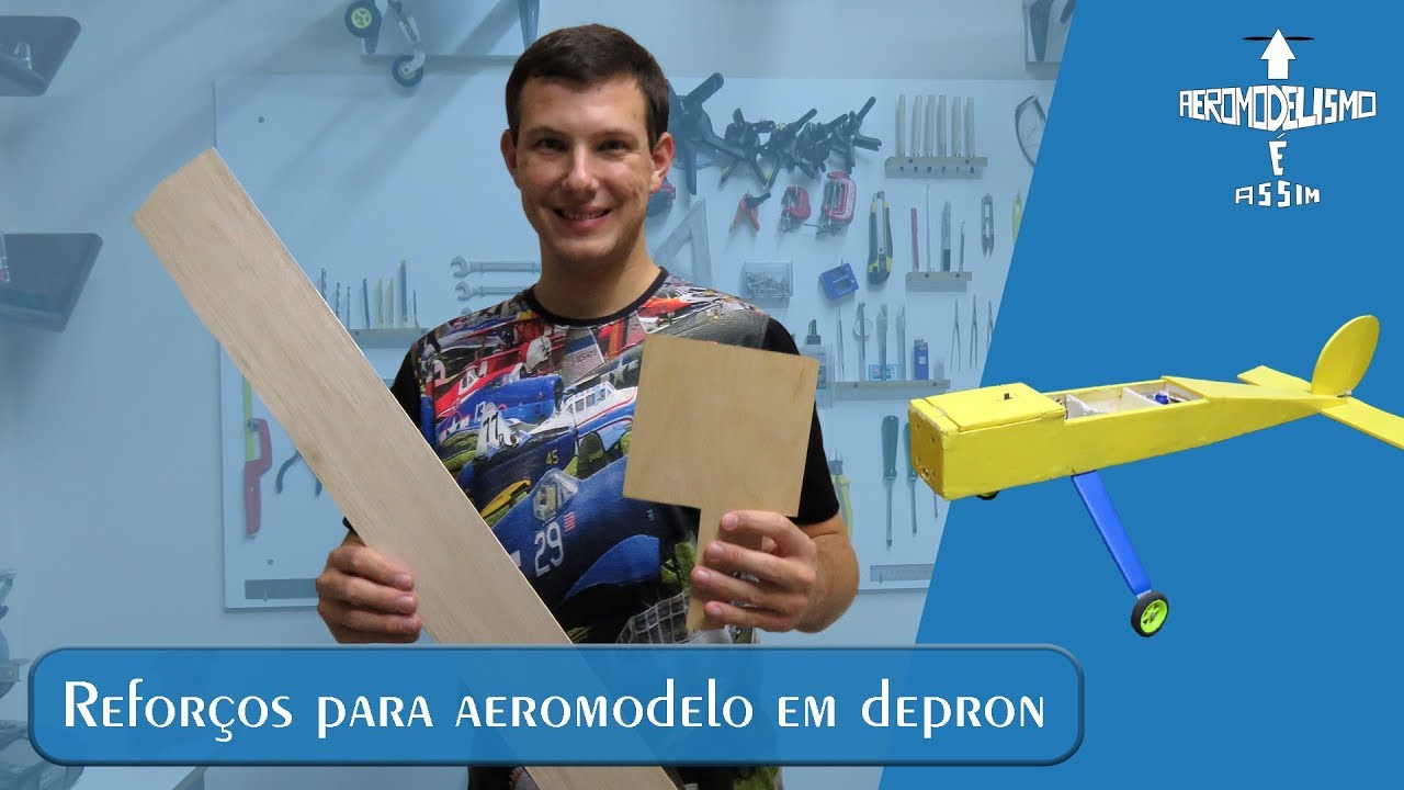 Aeromodelo Duo Trainner Depron E Isopor P3 - Kit P/ Montar - R$ 49,99