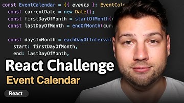 Building an event calendar – React Challenge
