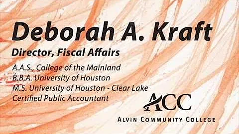 ACC College Reflections: Deborah Kraft