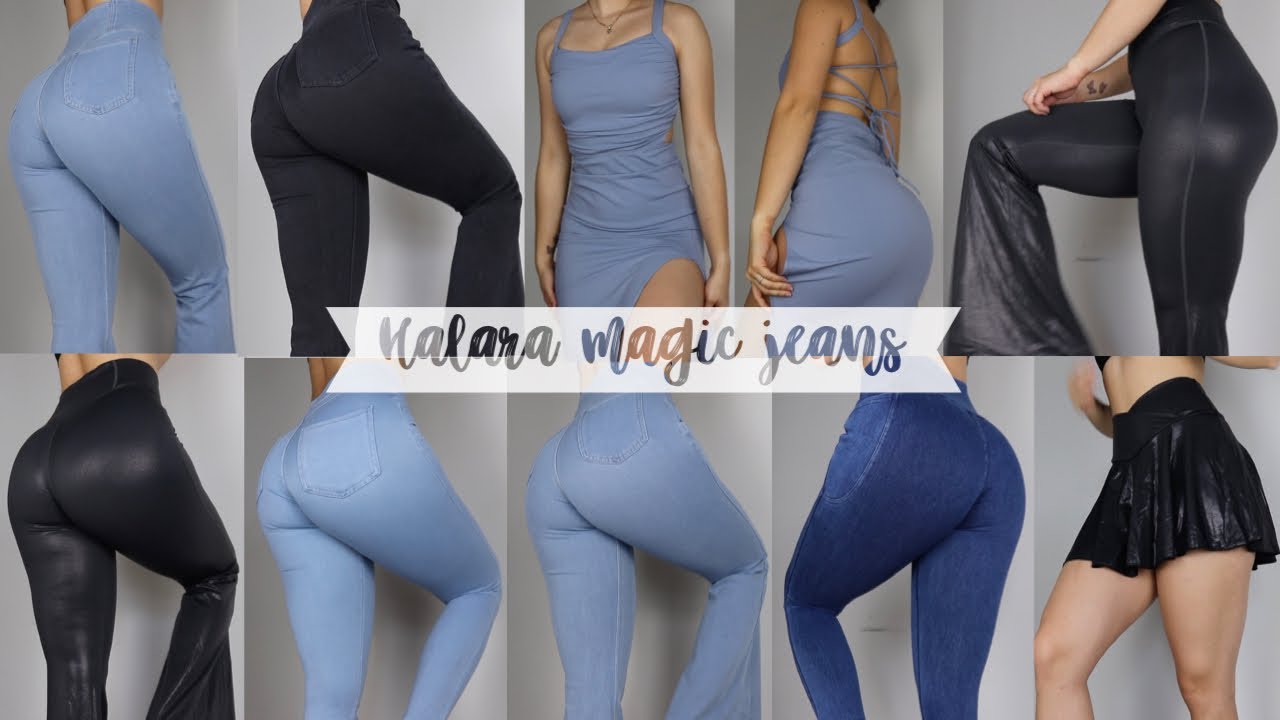 Halara magic jeans🤩 • review & try on haul 