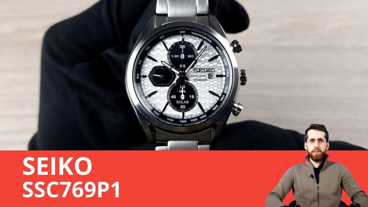 A Practical Black-and-White Chronograph / SEIKO SSC769P1 - YouTube