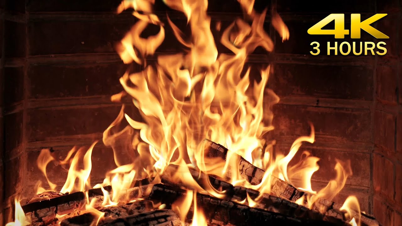 The Most Beautiful Fireplace Ambience 4K🔥 Cheerful Jazz Playlist & Crackling Logs for Chill Moods