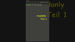 Linux Shell Scripting Teil 26 - readonly Teil 1   #mibalinuxtech #mibamathematik Guide