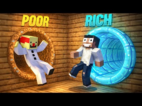 Minecraft, Poor Vs Rich Door Battle || Minecraft Mods || Minecraft gameplay