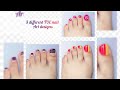 TOE NAIL ART DESIGNS✨💅 + 3 EASY IDEAS || easy toe nail art designs || viral nail art designs || diy