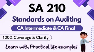 SA-210 "Agreeing the terms of Audit Engagement" in English | CA Inter & Final