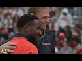 Auburn seniors receive game balls from interim head coach Cadillac Williams on senior day